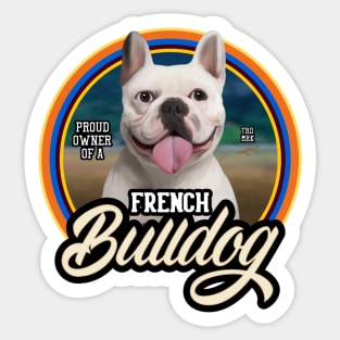 French bulldog owner Sticker